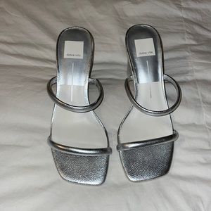 dolce vita silver heels